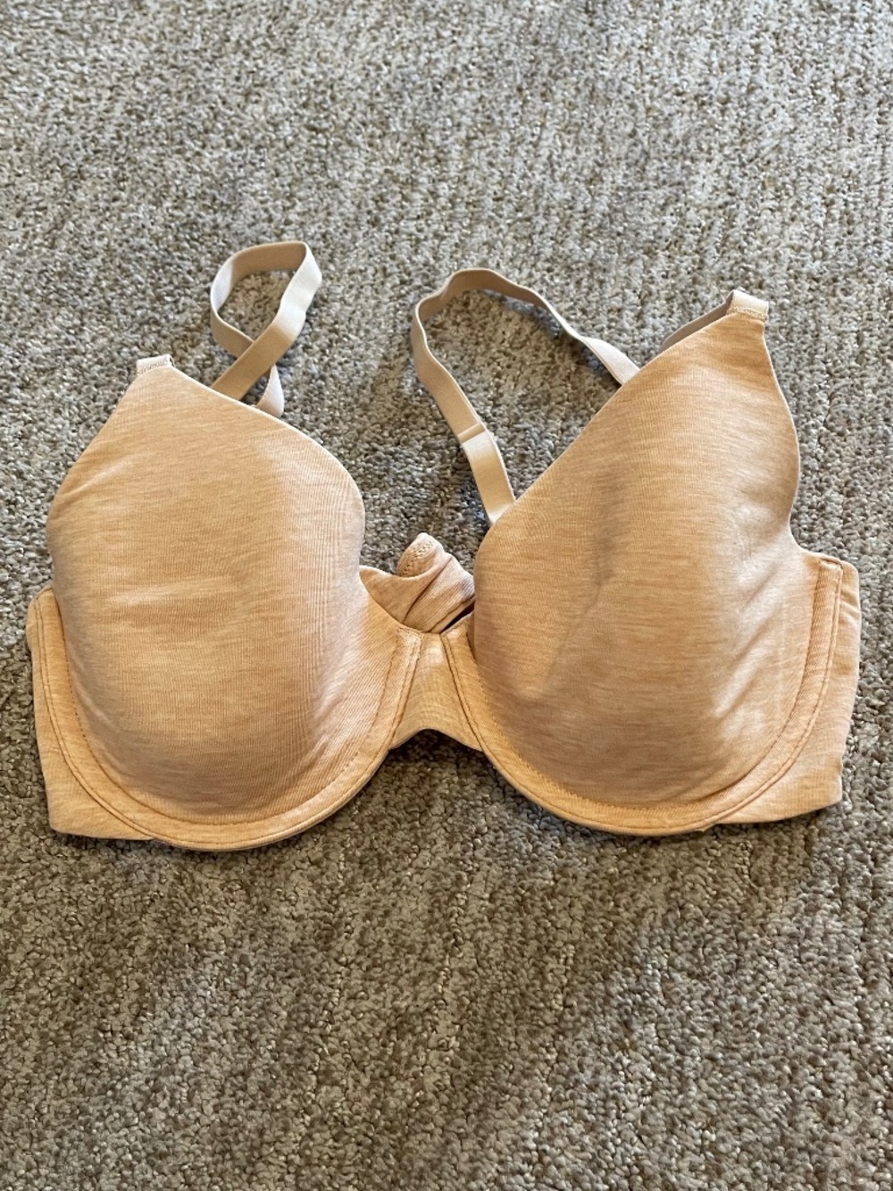 GapBody Breathe Favorite Coverage Bra Beige 36B Convertible Straps